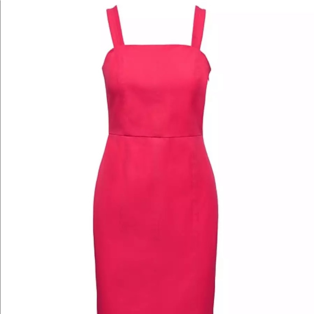 Banana Republic Square Neck Sheath Dress Pink Sz 2